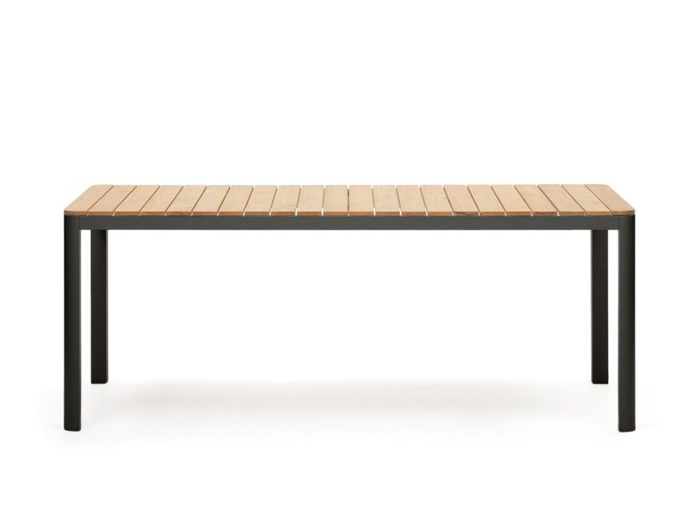 Tuintafel BONA - Teak / Wit KAV J0100036MM46