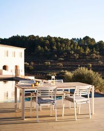 Tuinstoel BONA - Zwart/Teak KAV J0600031NN05