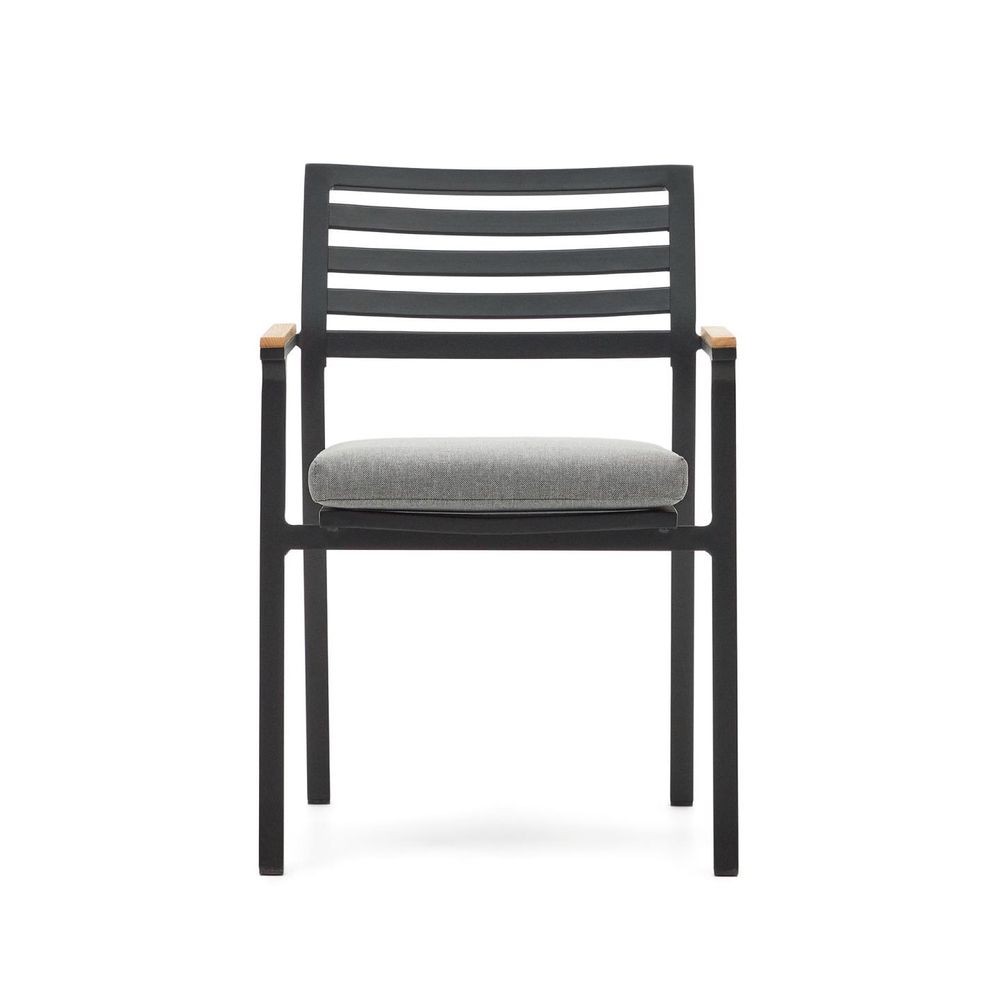 Tuinstoel BONA - Wit/Teak KAV J0600031NN15