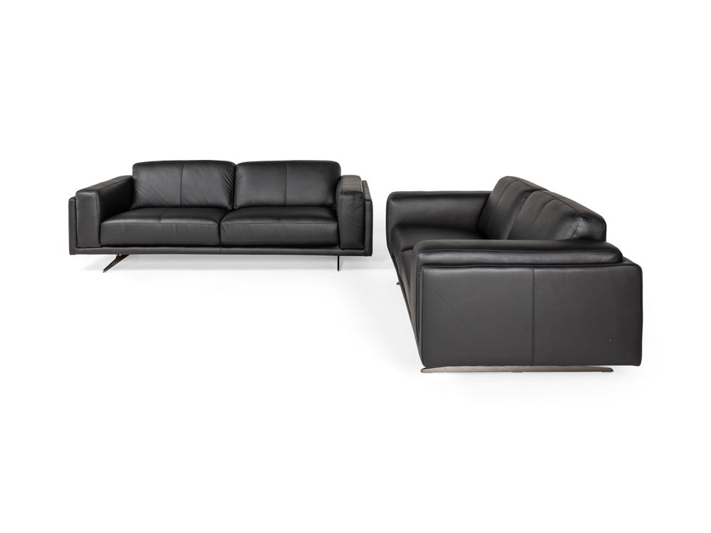 2-zit + 2,5-zit - Zwart leder C-HTL-6155C-HKS1