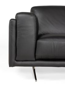 2-zit + 2,5-zit - Zwart leder C-HTL-6155C-HKS1