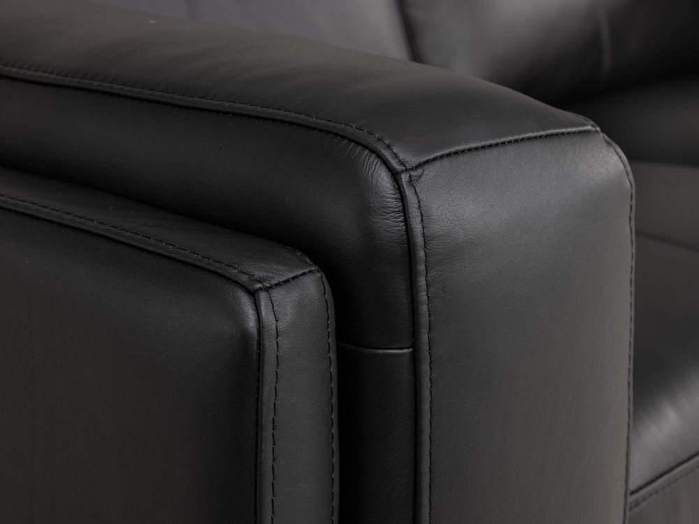 2-zit + 2,5-zit - Zwart leder C-HTL-6155C-HKS1