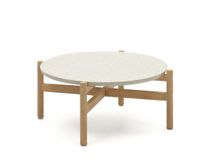 Salontafel POLA - Massief eucalyptushout/Cement KAV J0300042PR05