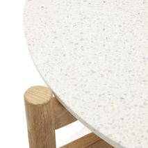 Salontafel POLA - Massief eucalyptushout/Cement KAV J0300042PR05
