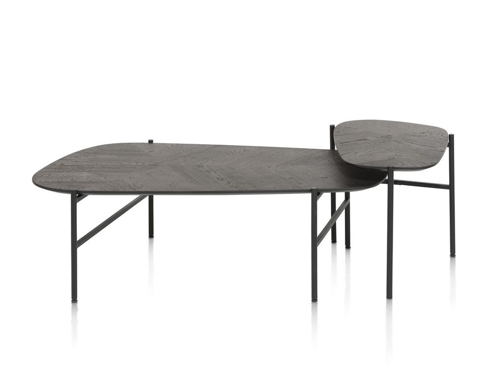 Set van 2 salontafels HENDRIK - Zwart eiken HEH 51730CAN