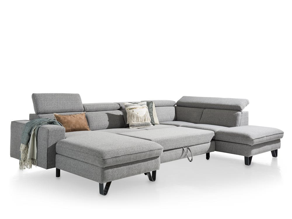 Hoeksalon met opbergbox URBAN - Grijs C-XOO UR HKS-2-A-TLG