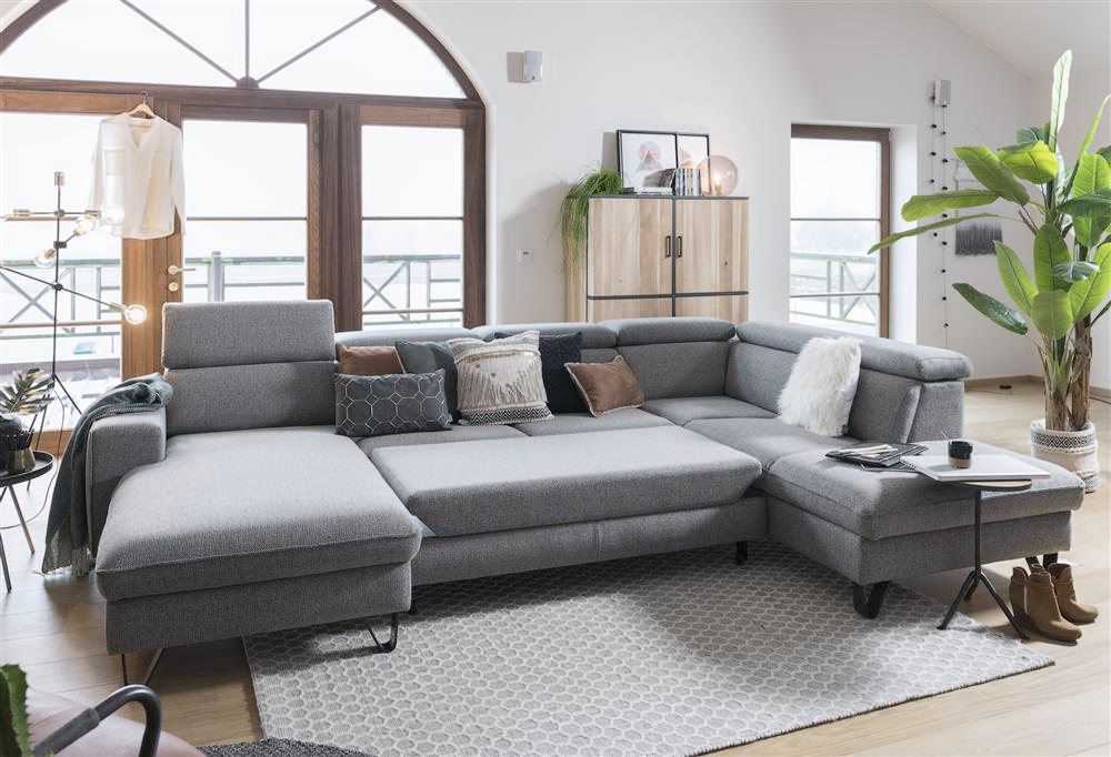 Hoeksalon met opbergbox URBAN - Grijs C-XOO UR HKS-2-A-TLG