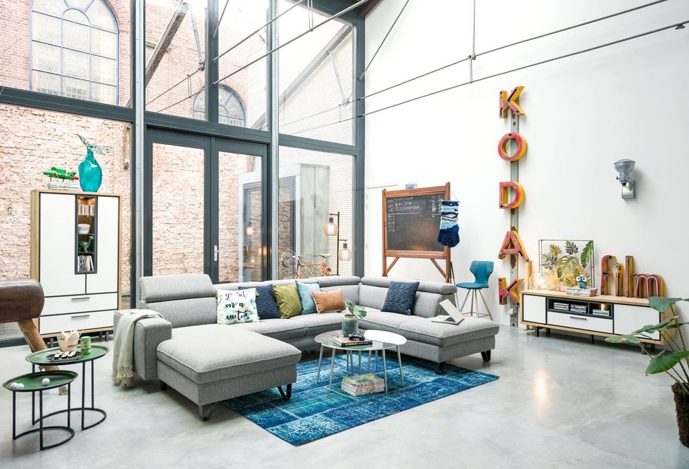Hoeksalon met opbergbox URBAN - Grijs C-XOO UR HKS-2-A-TLG