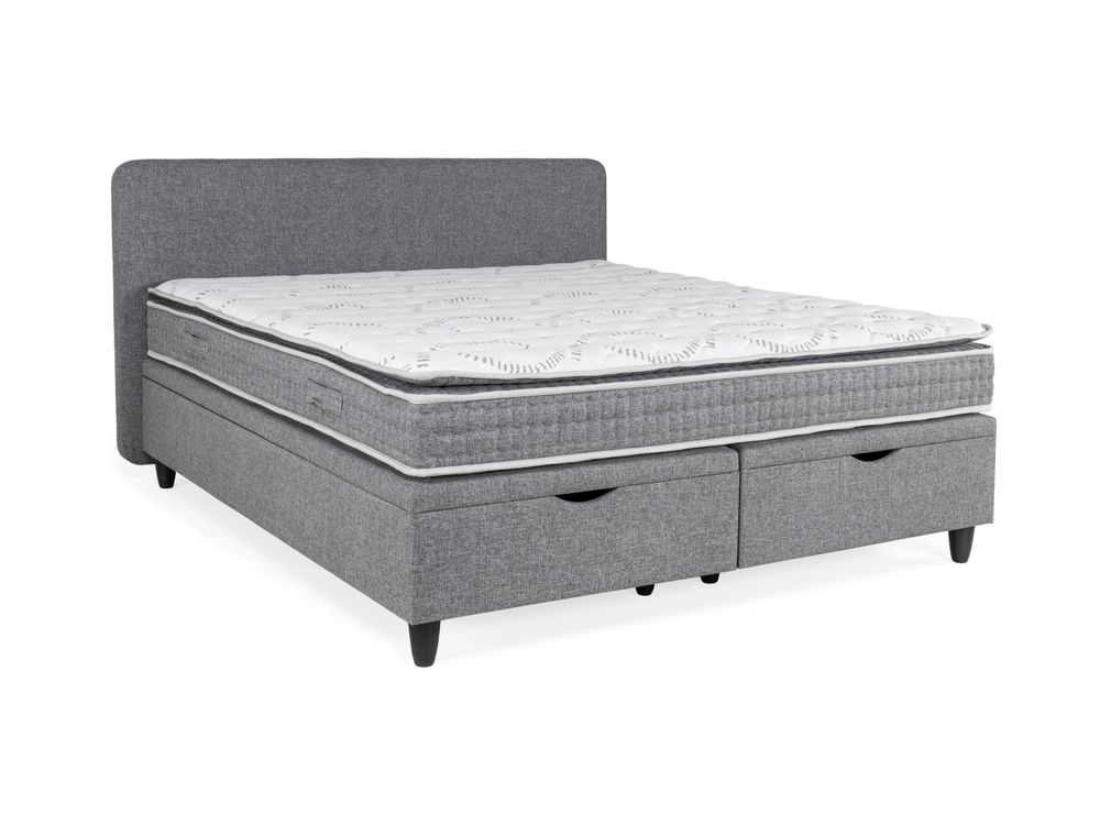 Boxspring NOVA incl. matras en topper - Grijs SFD-55-000002-D07