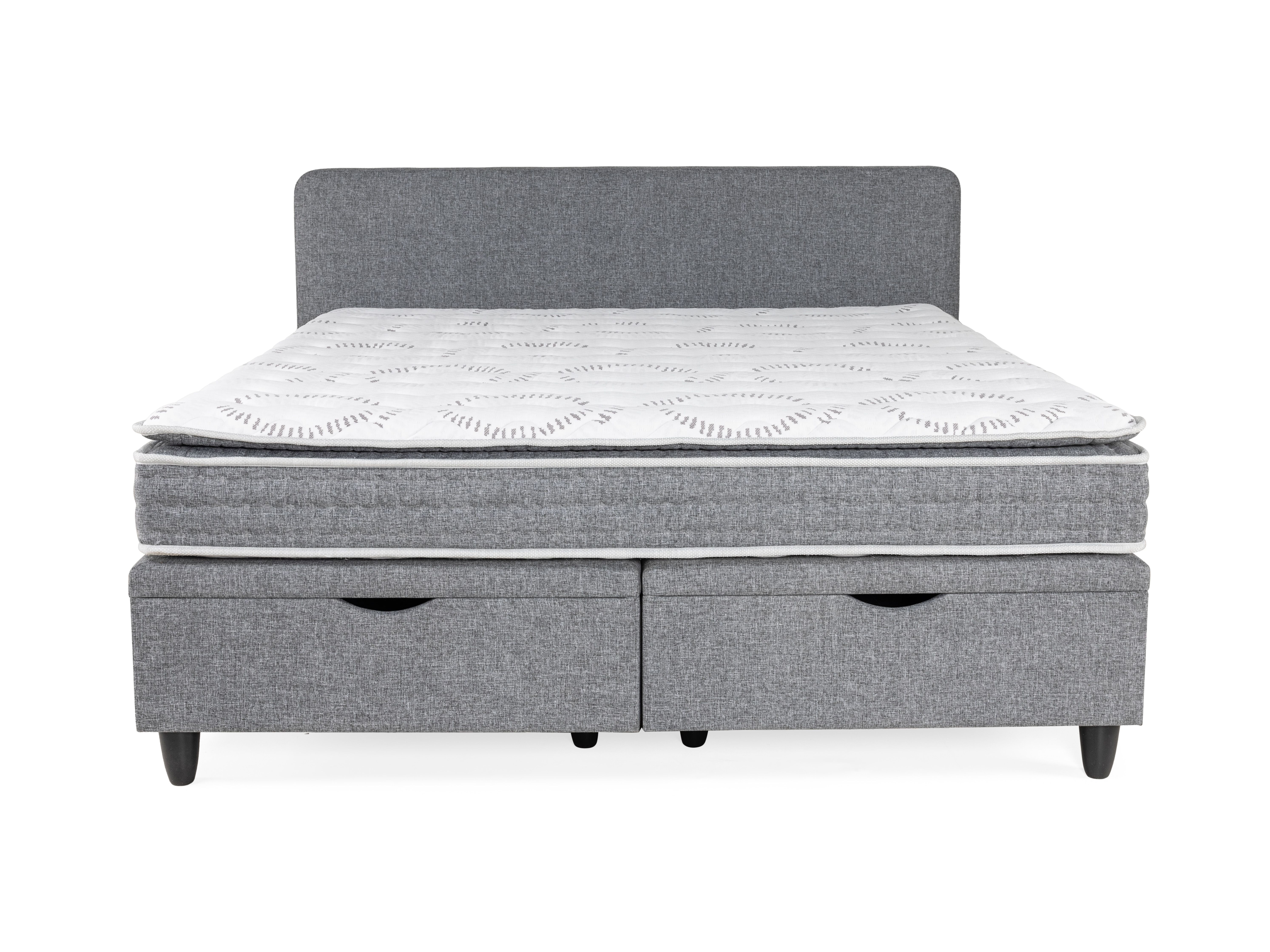 Boxspring NOVA incl. matras en topper - Grijs