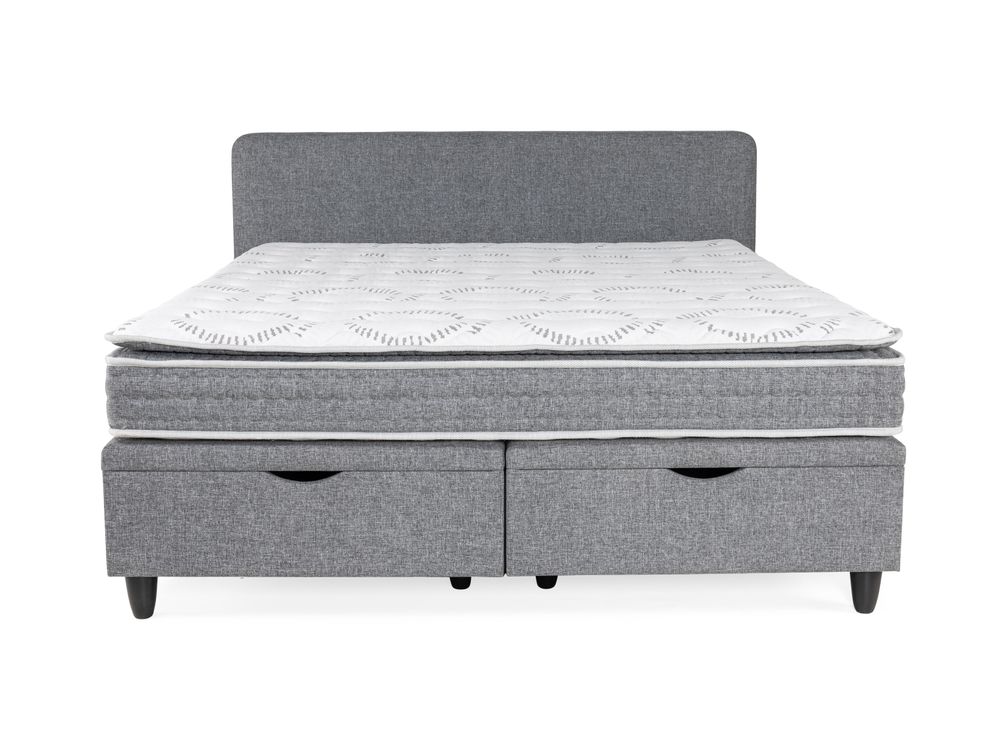 Boxspring NOVA incl. matras en topper - Grijs SFD-55-000002-D07