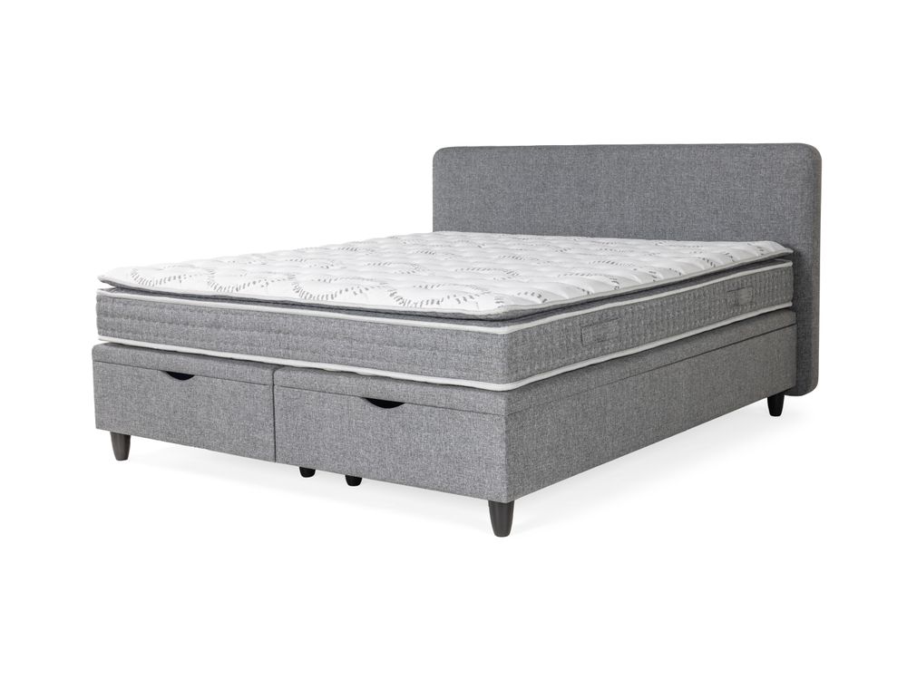 Boxspring NOVA incl. matras en topper - Grijs SFD-55-000002-D07