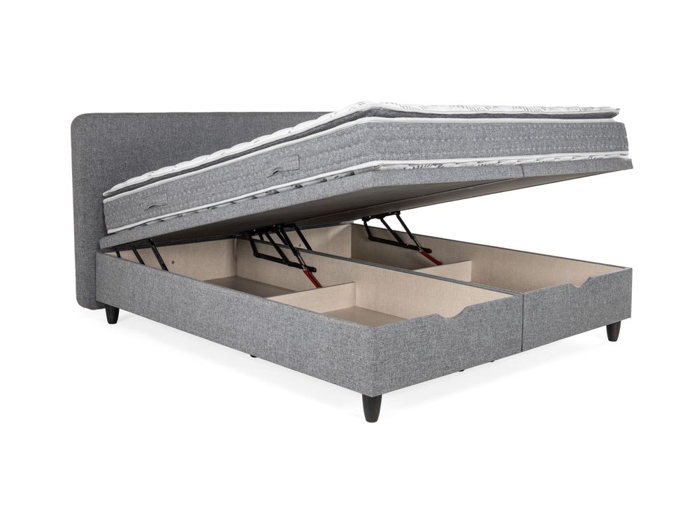 Boxspring NOVA incl. matras en topper - Grijs SFD-55-000002-D07