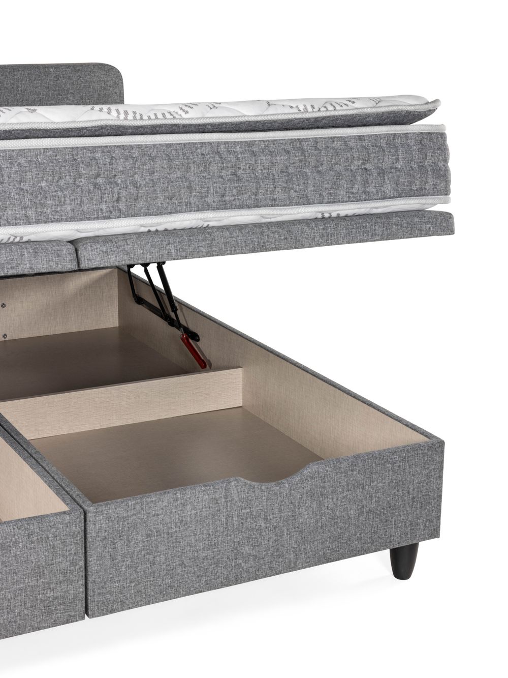 Boxspring NOVA incl. matras en topper - Grijs SFD-55-000002-D07