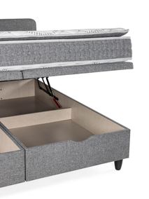 Boxspring NOVA incl. matras en topper - Grijs SFD-55-000002-D07