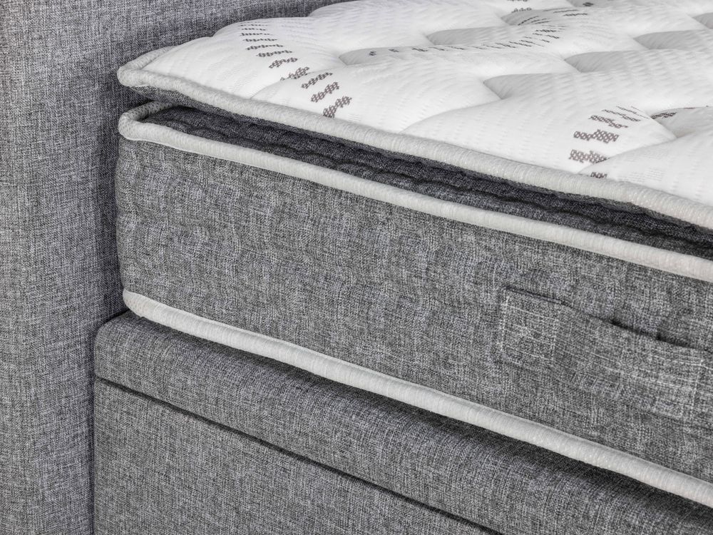 Boxspring NOVA incl. matras en topper - Grijs SFD-55-000002-D07