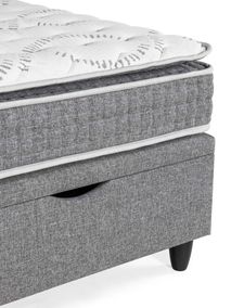 Boxspring NOVA incl. matras en topper - Grijs SFD-55-000002-D07