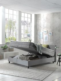 Boxspring NOVA incl. matras en topper - Grijs SFD-55-000002-D07