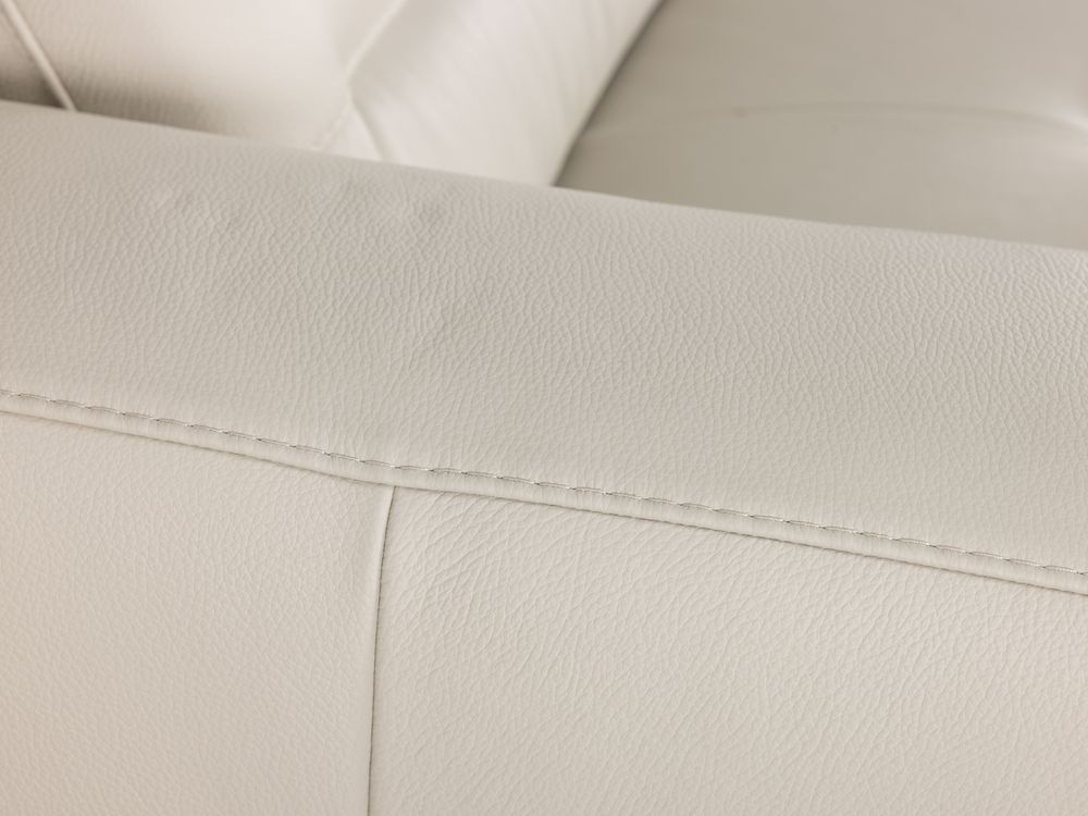 2-zit met 2 elektr. relaxen DENZEL - Beige leder C-REL-DE-HKS