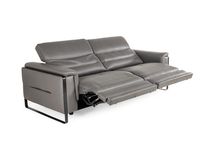 2-zit met 2 elektr. relaxen EMINENCE - Grijs leder C-REL-EMI-HKS1
