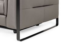 2-zit met 2 elektr. relaxen EMINENCE - Grijs leder C-REL-EMI-HKS1