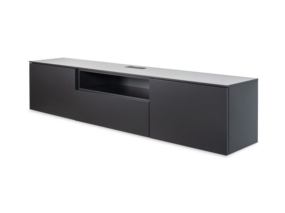 Tv-meubel hangend LIVING 2023 - Zwart NVM NO2323-318-46