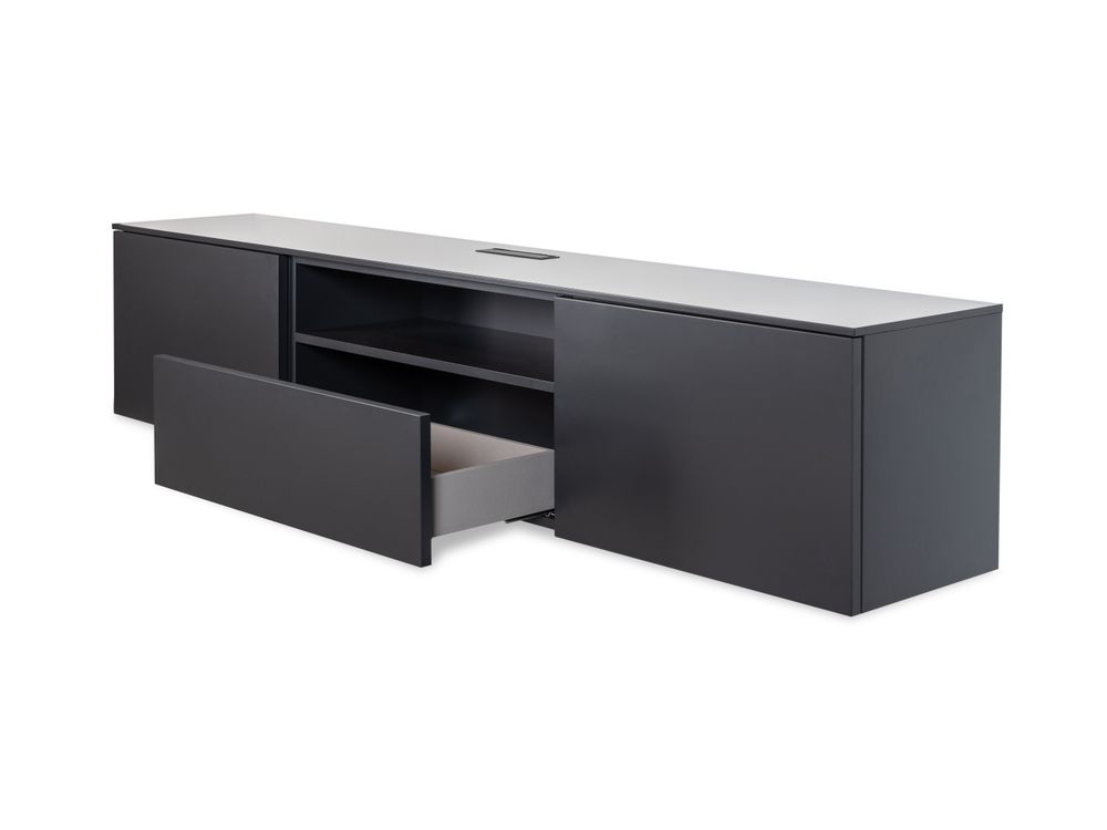 Tv-meubel hangend LIVING 2023 - Zwart NVM NO2323-318-46