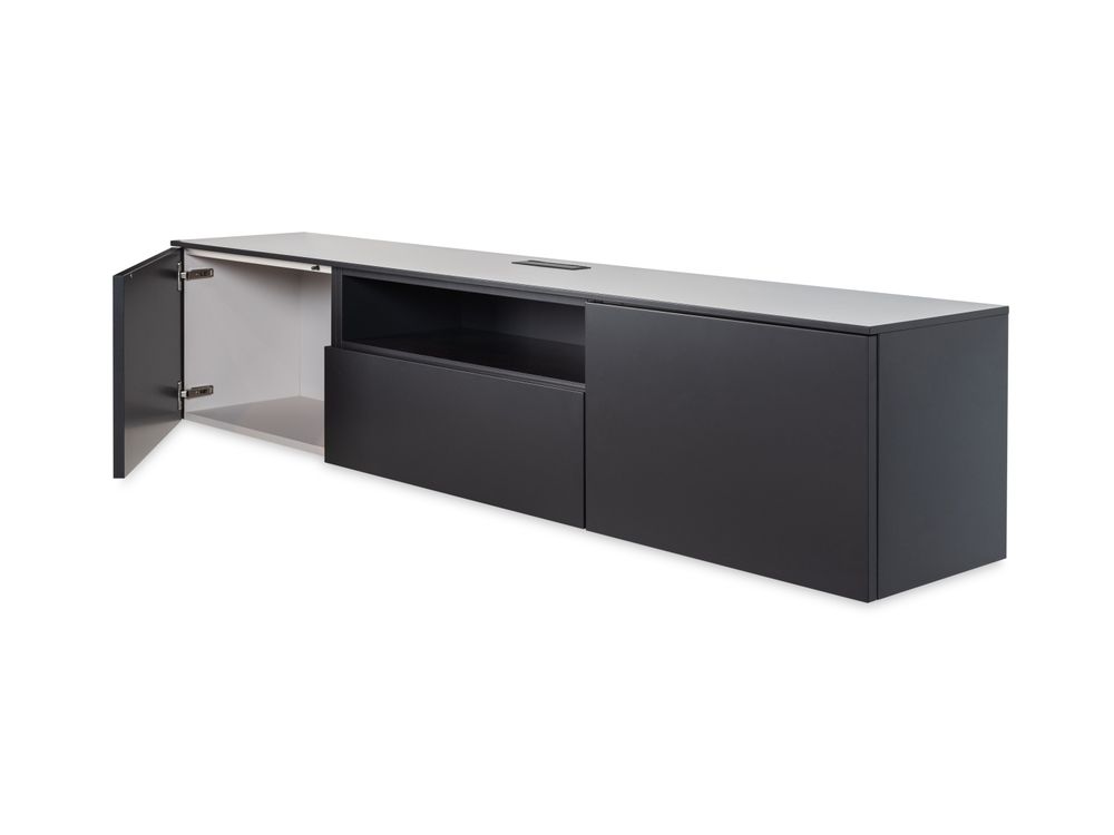 Tv-meubel hangend LIVING 2023 - Zwart NVM NO2323-318-46