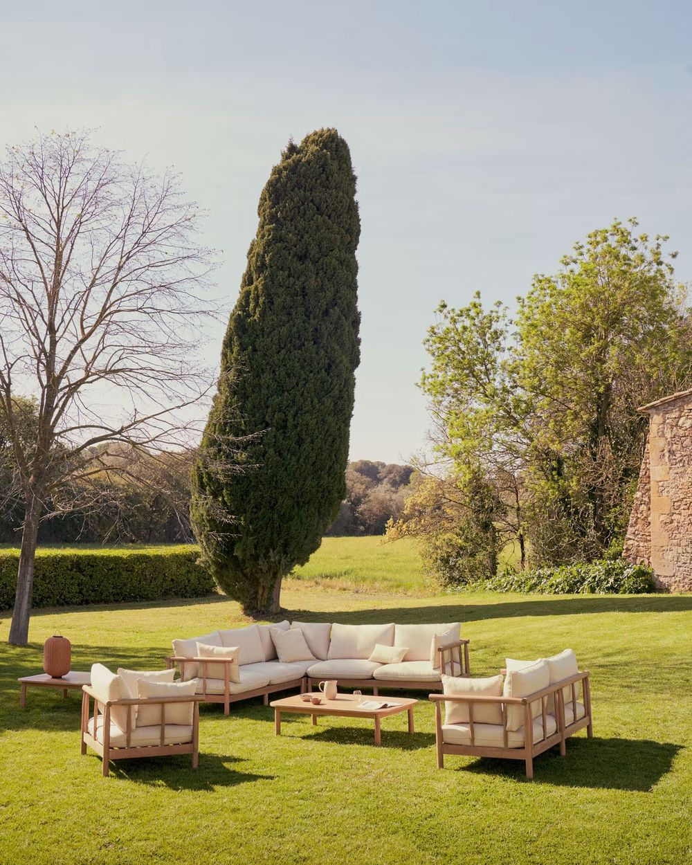 Tuinbank set SACOVA - Massief eucalyptushout KAV J1600011JJ12