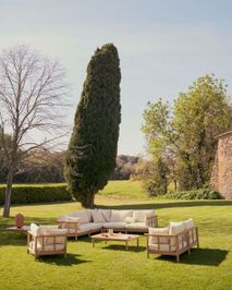 Tuinbank set SACOVA - Massief eucalyptushout KAV J1600011JJ12