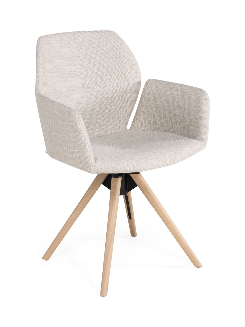 Armstoel draaibaar MOOD 95 - Otello wit MOB MD95 AST-4-BB