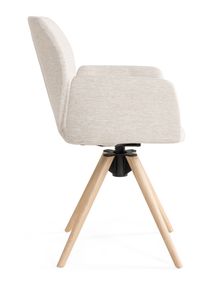 Armstoel draaibaar MOOD 95 - Otello wit MOB MD95 AST-4-BB