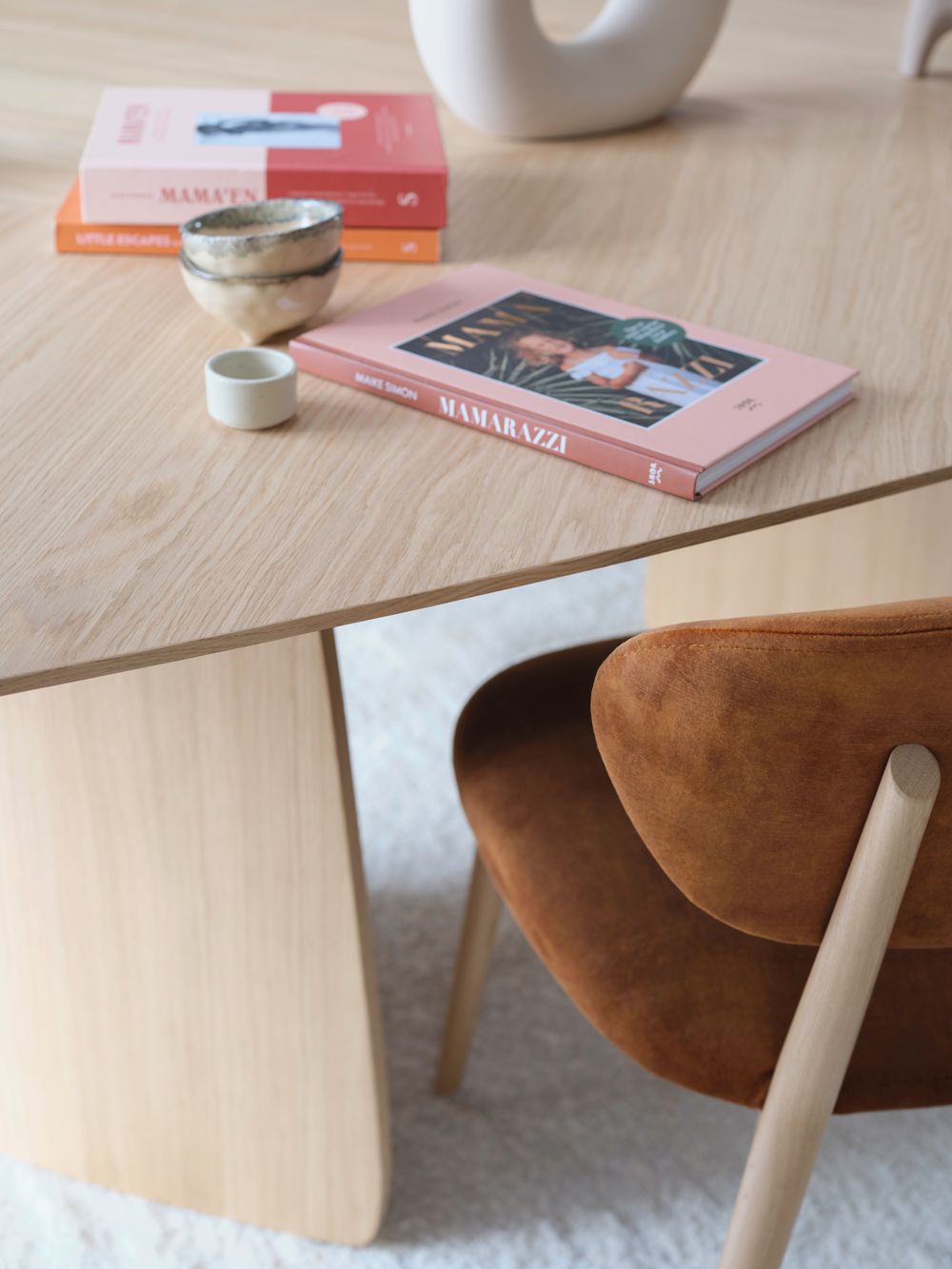 Eetkamertafel DOLMEN - Fineer chevron MOB-81-000060-E45