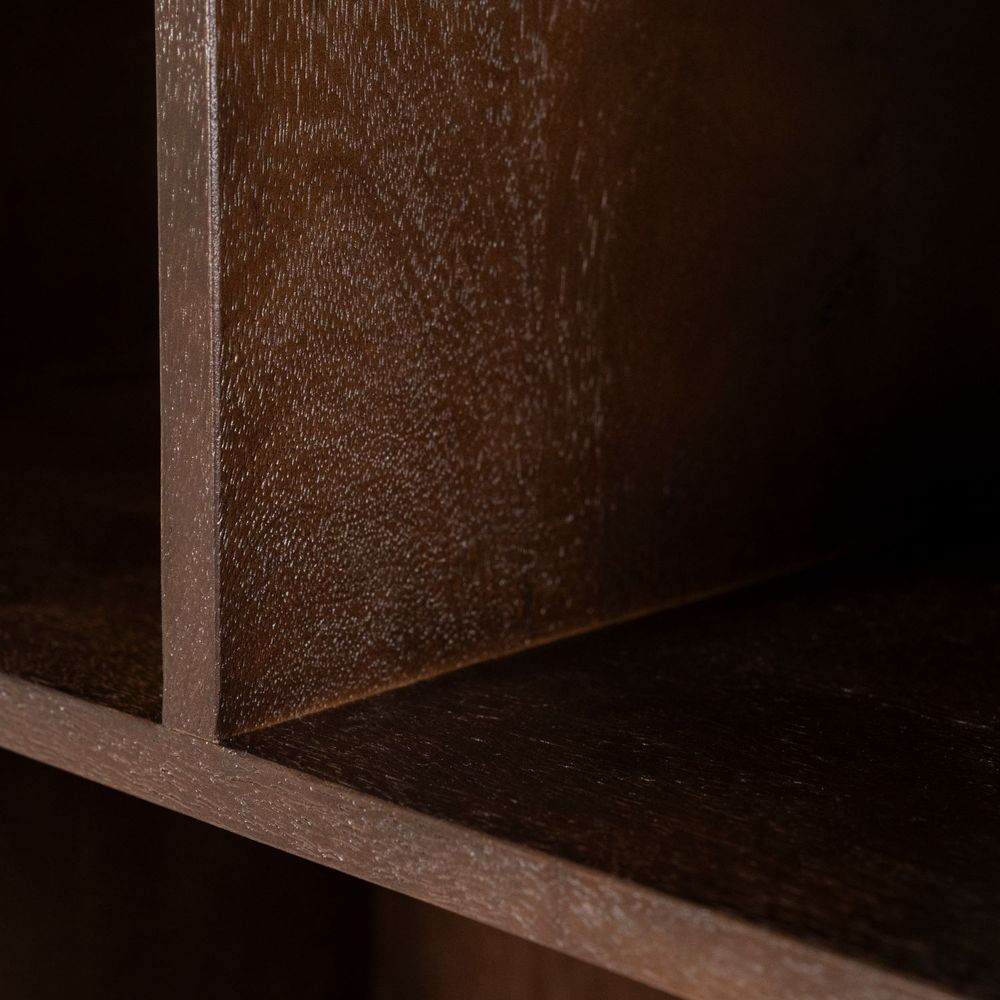 Boekenkast LIO - Mangohout/Travertijn ELO 95905