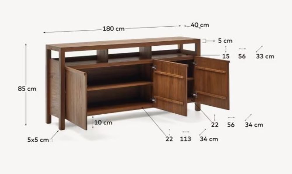 Dressoir SASHI - Massief teak KAV M0100026MM47