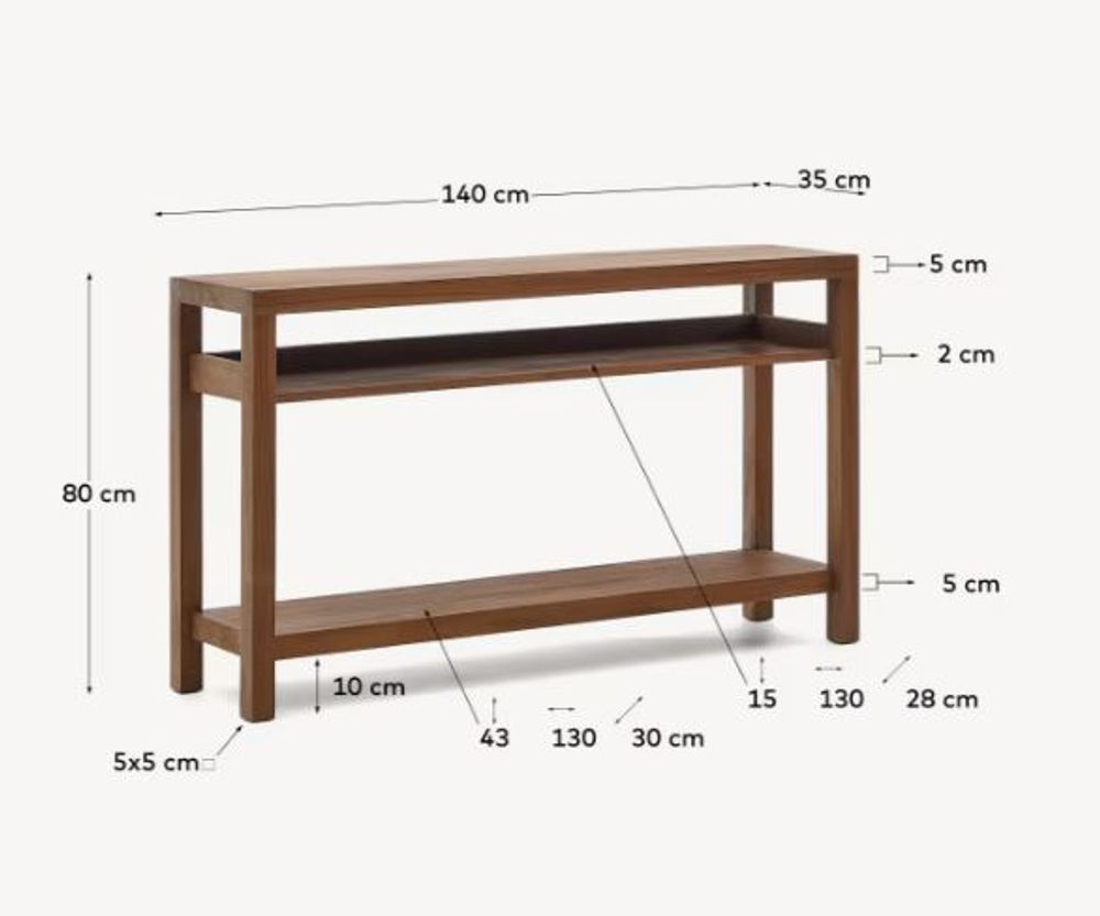 Console SASHI - Massief teak KAV M0500010MM47