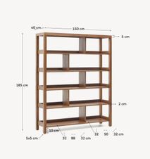 Boekenkast SASHI - Massief teak KAV M0600015MM47