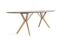 Eetkamertafel ECLIPSE - Eikenfineer / zwart metaal MOB-67-001270-E11