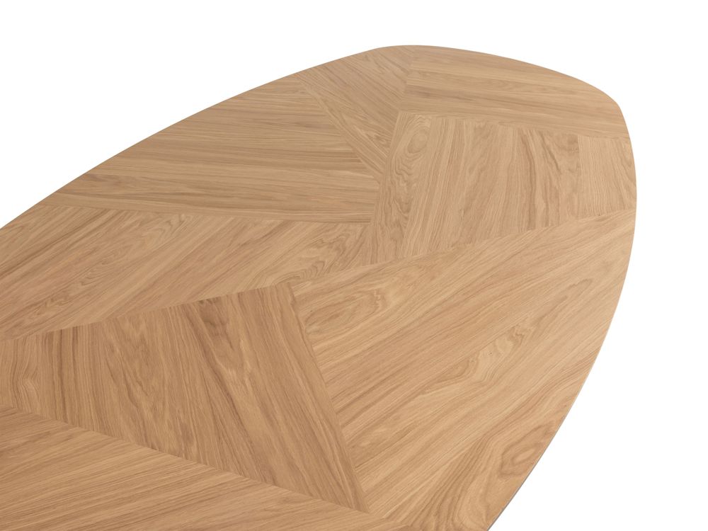 Eetkamertafel ECLIPSE - Eikenfineer / zwart metaal MOB-67-001270-E11