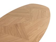 Eetkamertafel ECLIPSE - Eikenfineer / zwart metaal MOB-67-001270-E11