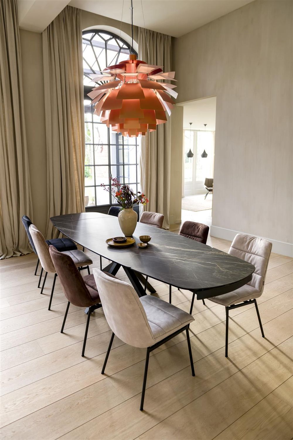 Set 4 eetkamerstoelen AURORA - Camel/Espresso C-XOO-AUR-ST1