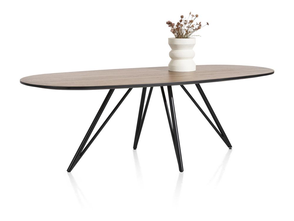 Eetkamer TORANO - Walnootfineer/Zwart C-XOO-TOR-EK1
