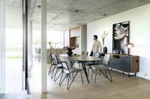 Eetkamer TORANO - Walnootfineer/Zwart C-XOO-TOR-EK1