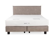 Boxspring met hoofdbord LIEZETTE - Lichtbruin EFL LI BX1820