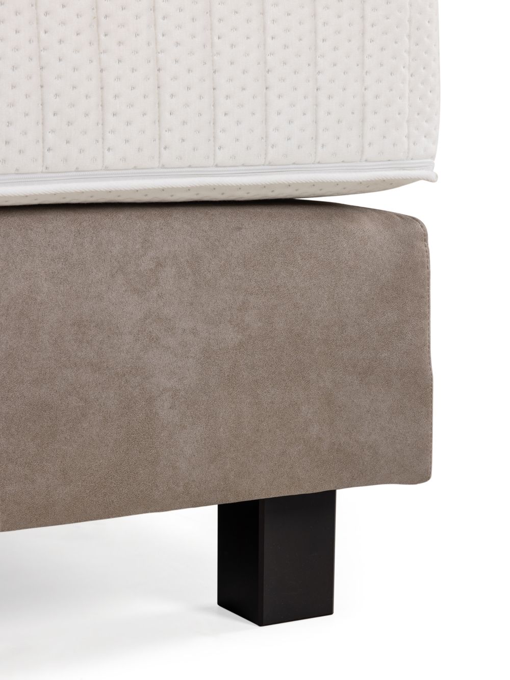 Boxspring met hoofdbord LIEZETTE - Lichtbruin EFL LI BX1820