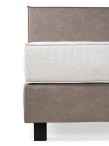 Boxspring met hoofdbord LIEZETTE - Lichtbruin EFL LI BX1820