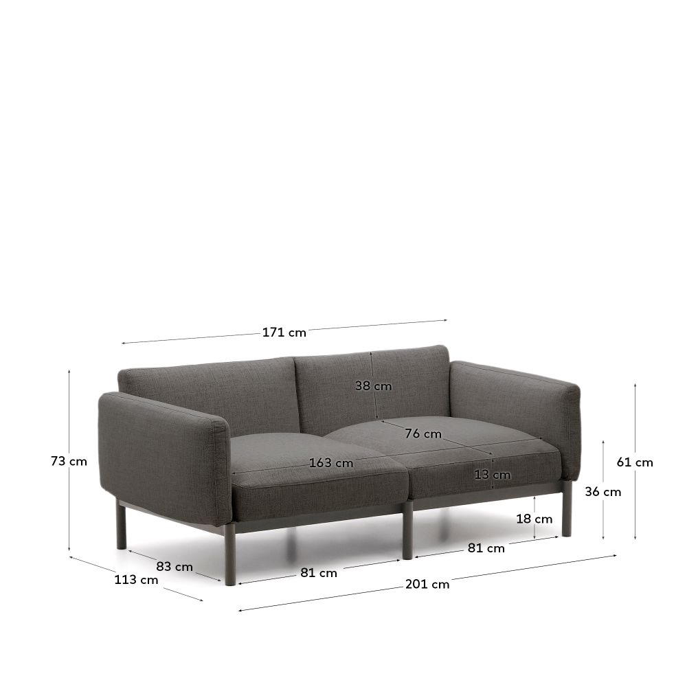 Lounge 2-zit SORELLS - Beige/Groen KAV J1600025FZ02