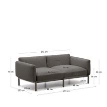 Lounge 2-zit SORELLS - Beige/Groen KAV J1600025FZ02