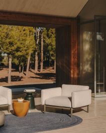 Modulaire buitenfauteuil SORELLS - Beige/Groen KAV J1600031FZ02