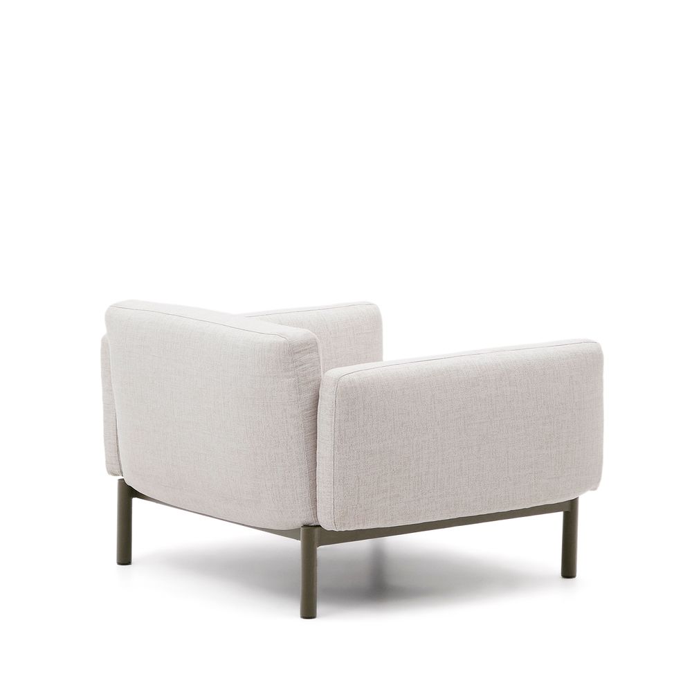 Loungefauteuil SORELLS - Beige/Groen KAV J1600030FZ12
